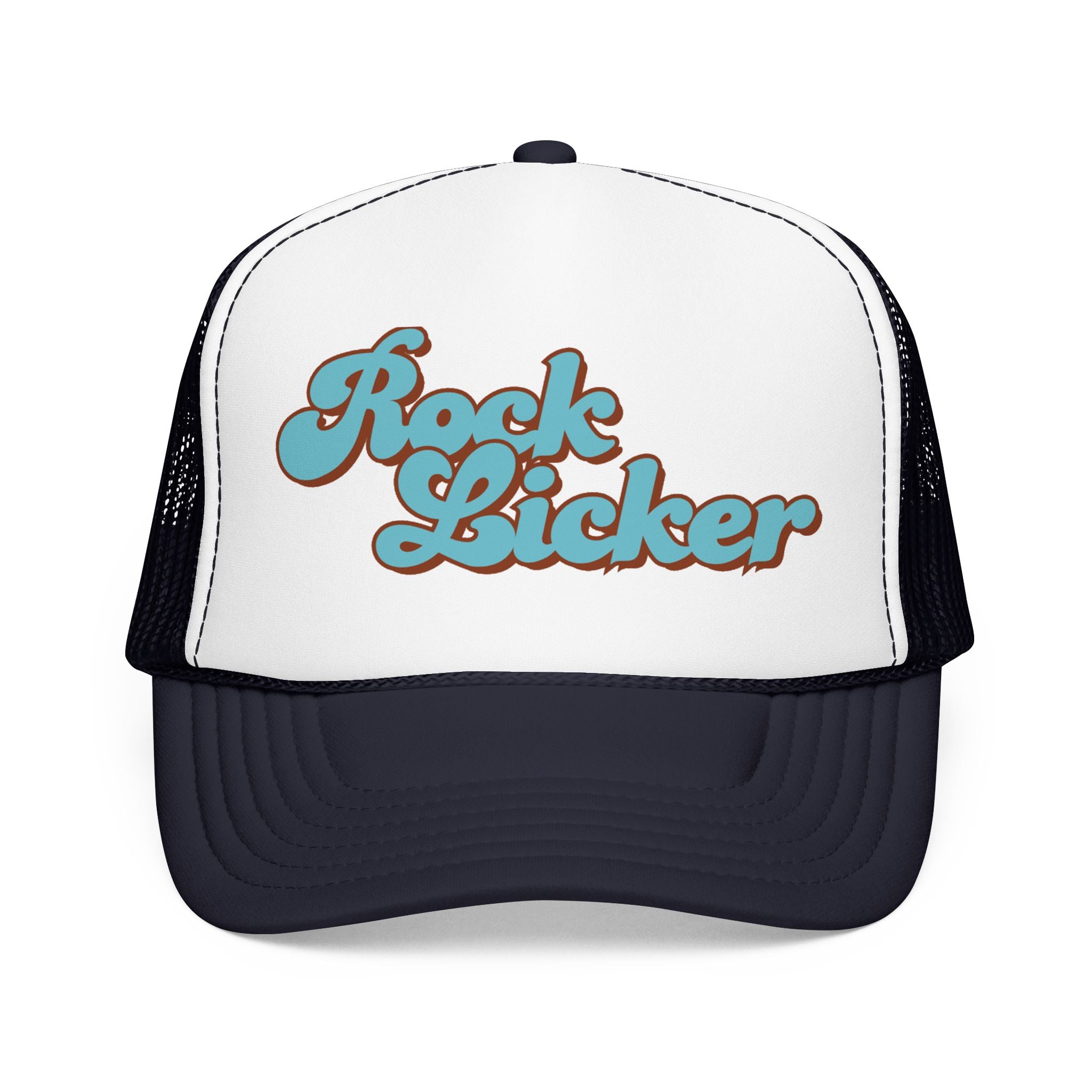 Trucker Hat: Rock Licker (blue text)
