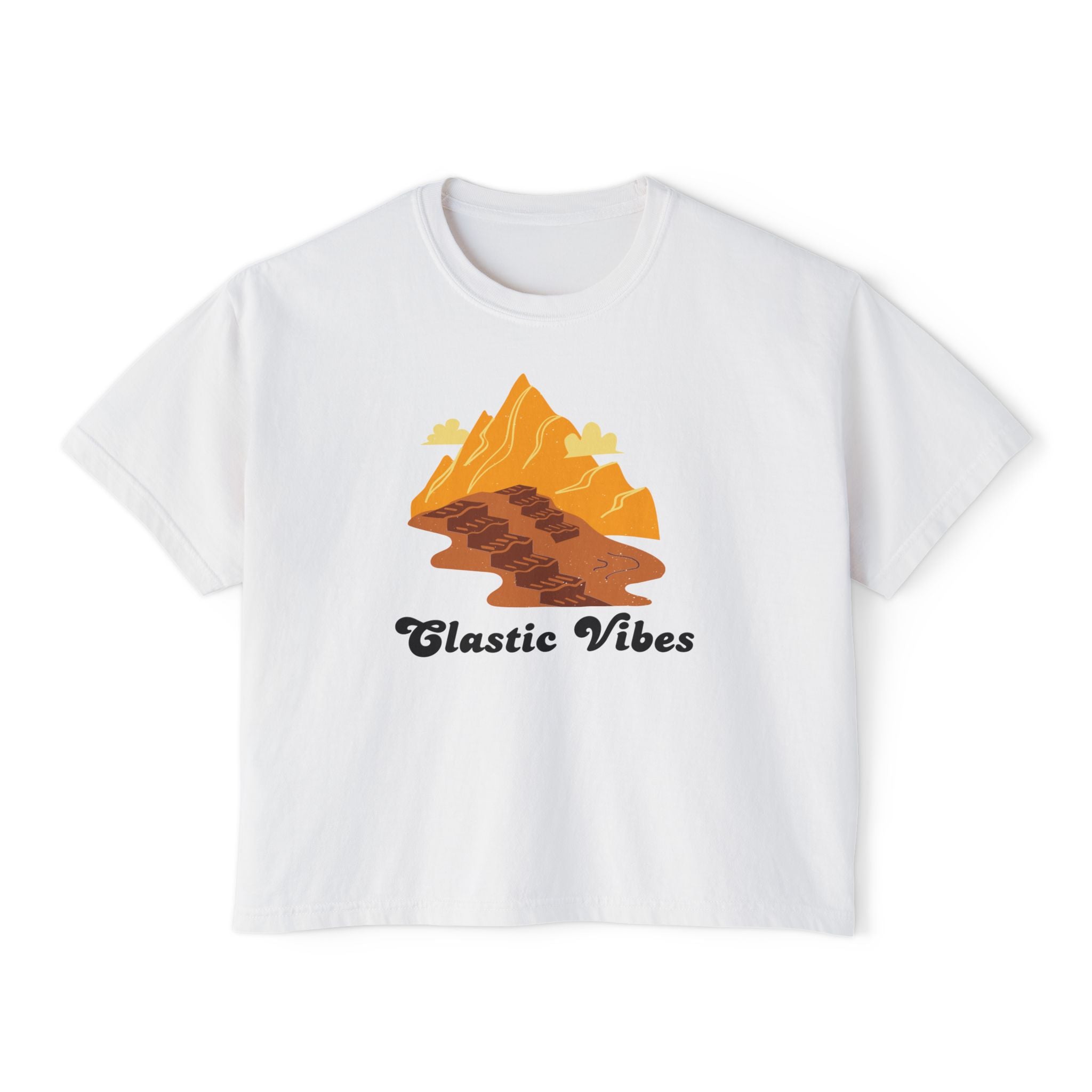 Boxy Tee: Clastic Vibes