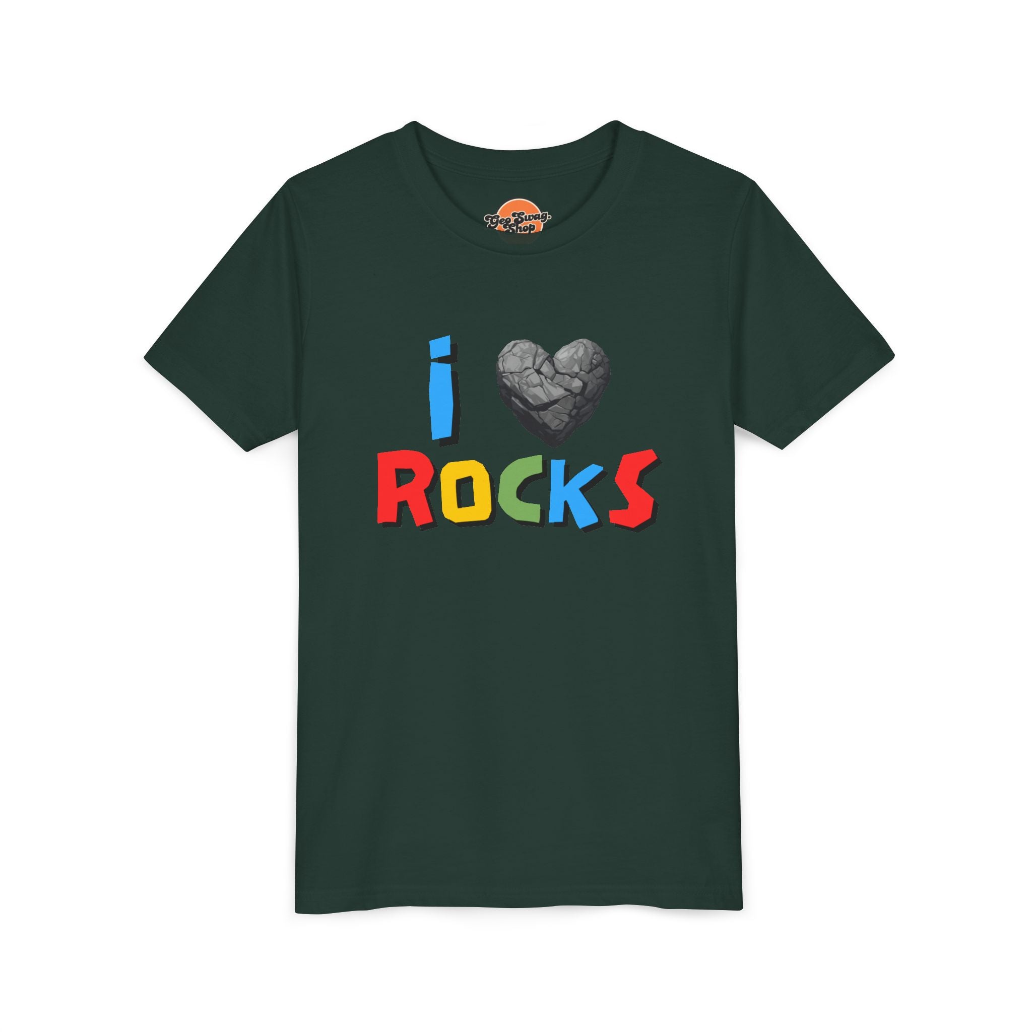 Youth Tee: I Love Rocks