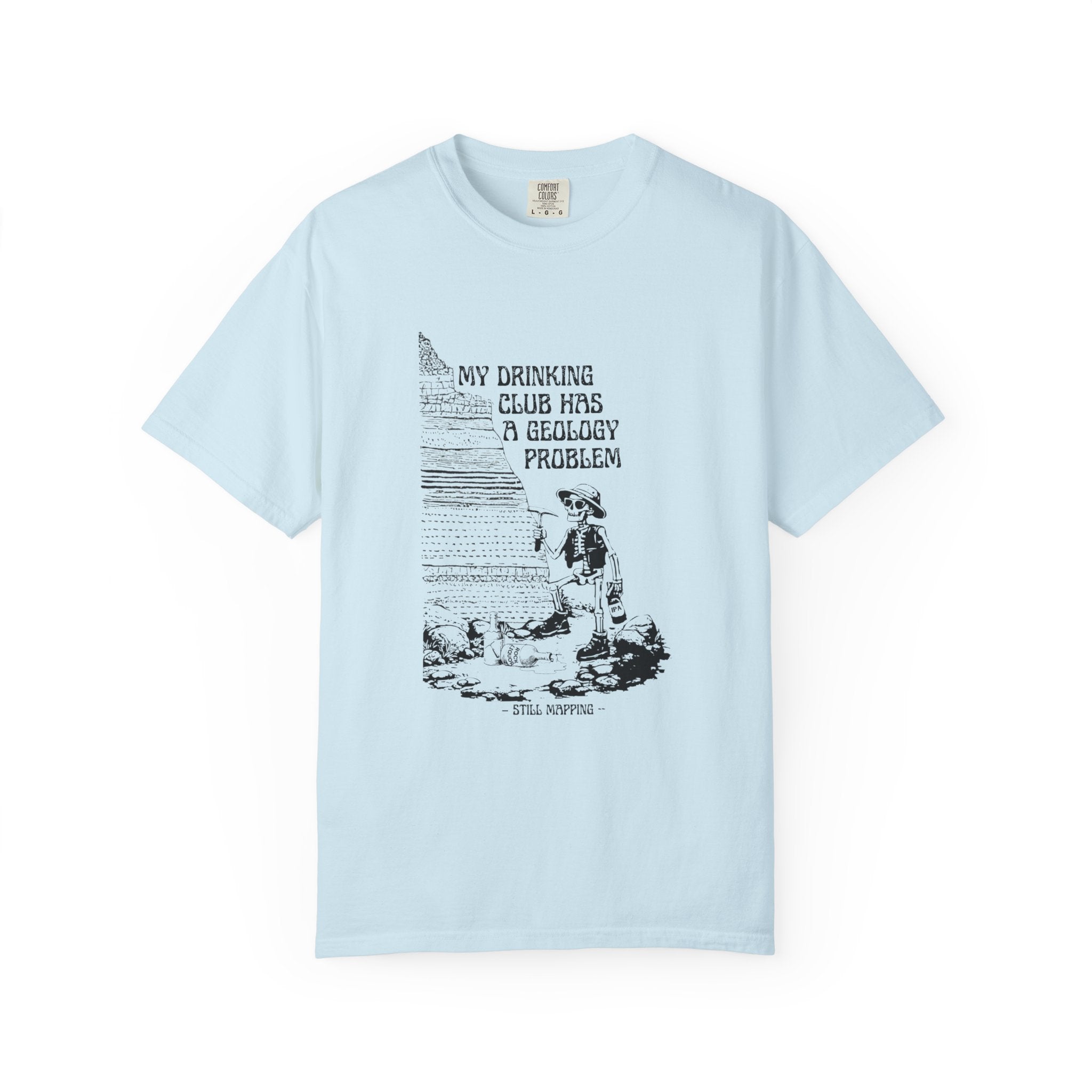 Orchid Funny Geology T-Shirt: My Drinking Club has a Geology Problem