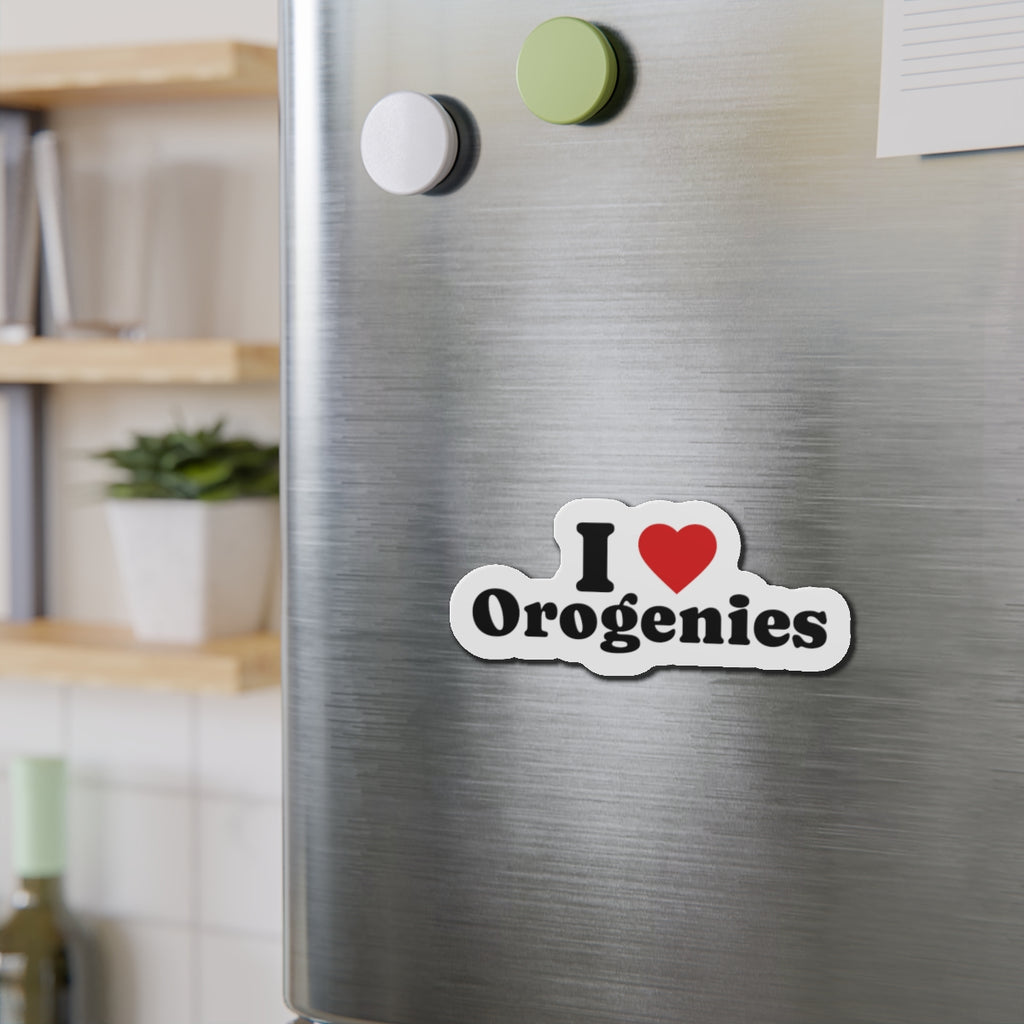 Magnet: I Love Orogenies Die-Cut Magnet
