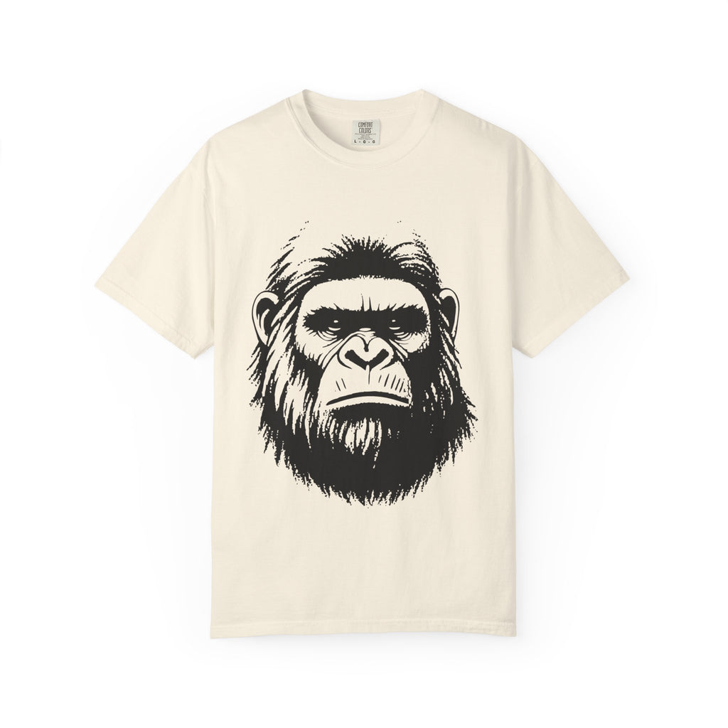 Chambray Funny Geology T-Shirt: The Face of Bigfoot