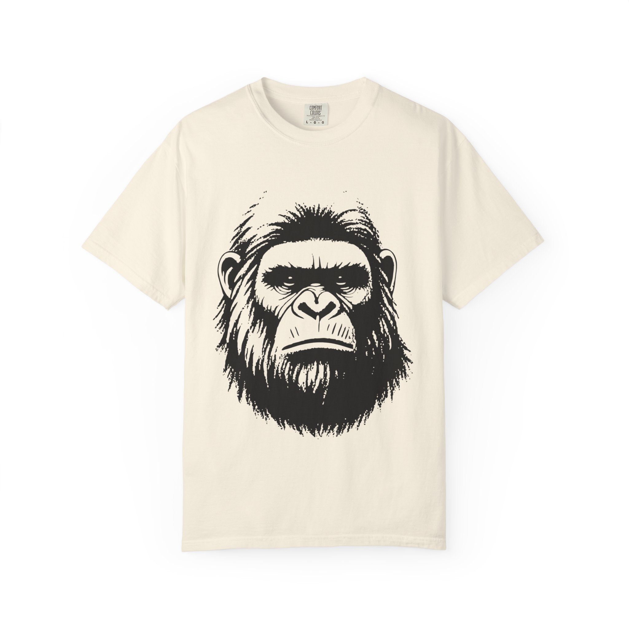 Chambray Funny Geology T-Shirt: The Face of Bigfoot