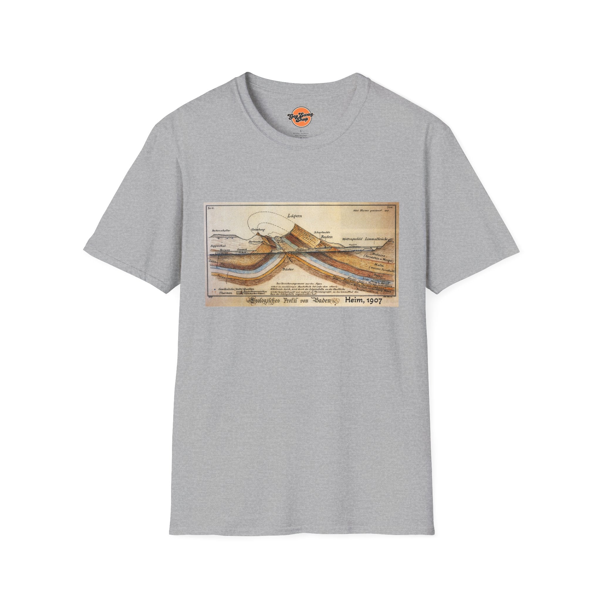 Graphic Tee: Historic Collections - Albert Heim Geology Cross Section 1907