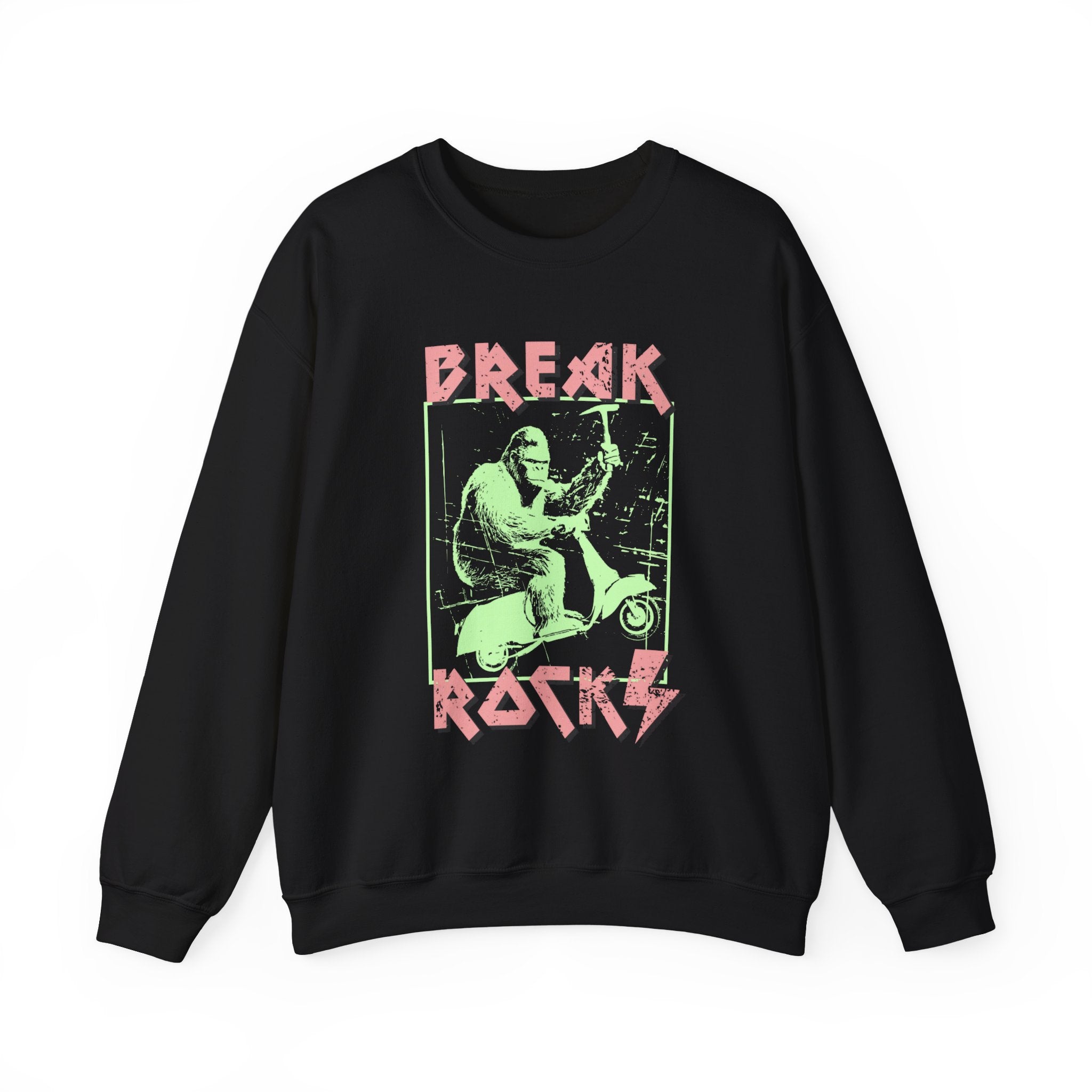 Sweatshirt Crewneck: Bigfoot - Break Rocks