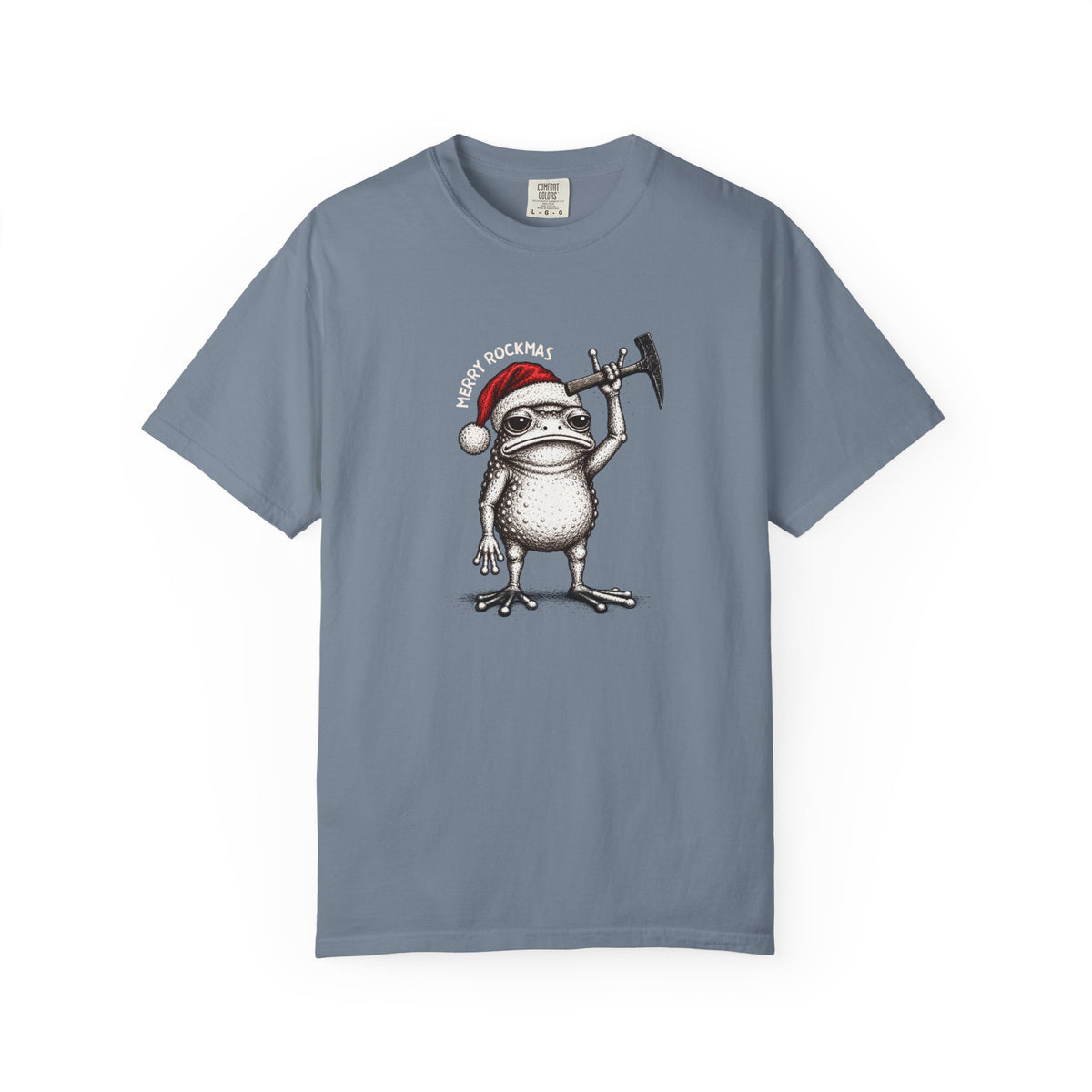 Geology Holiday T-Shirt: Merry Rockmas Frog