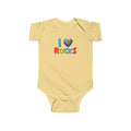 Butter Baby Geology Onesie: I Love Rocks  — Infant Onesie Bodysuit
