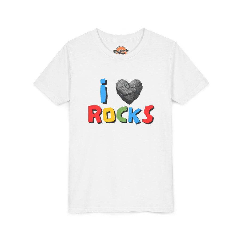 Youth Tee: I Love Rocks