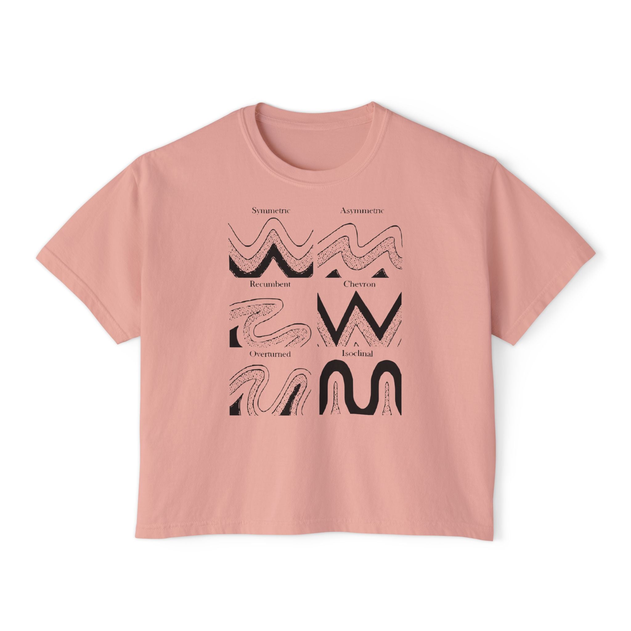 Ivory Women's Geology T-Shirt -  Fold Types