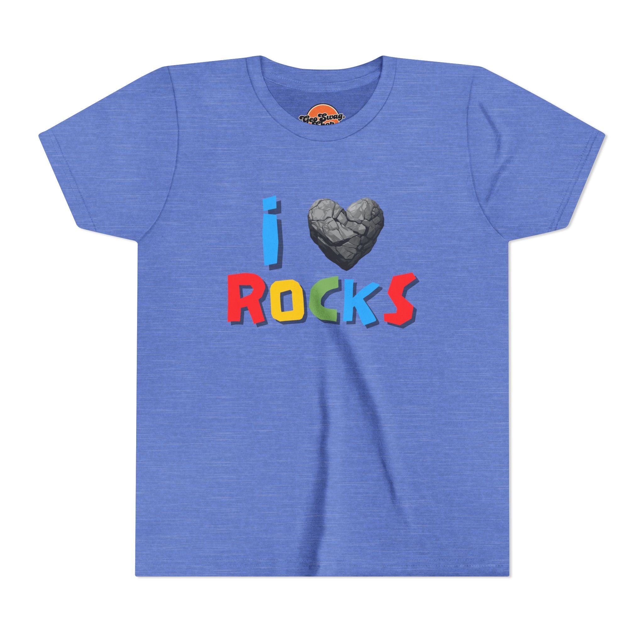 Youth Tee: I Love Rocks