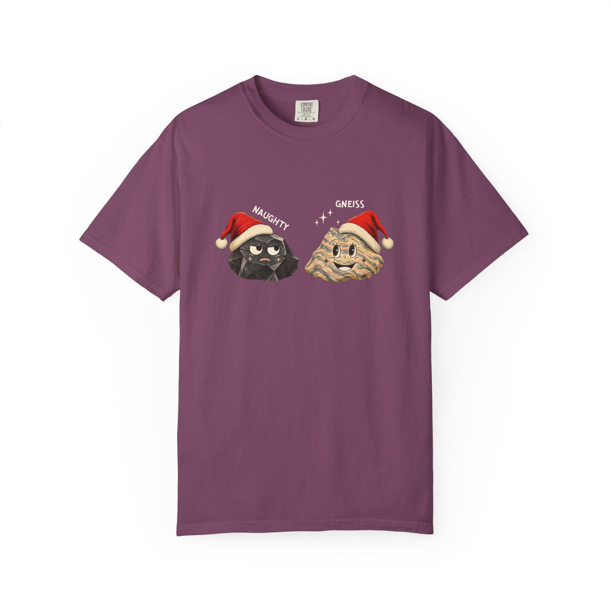 Geology Holiday T-Shirt: Naughty or Gneiss