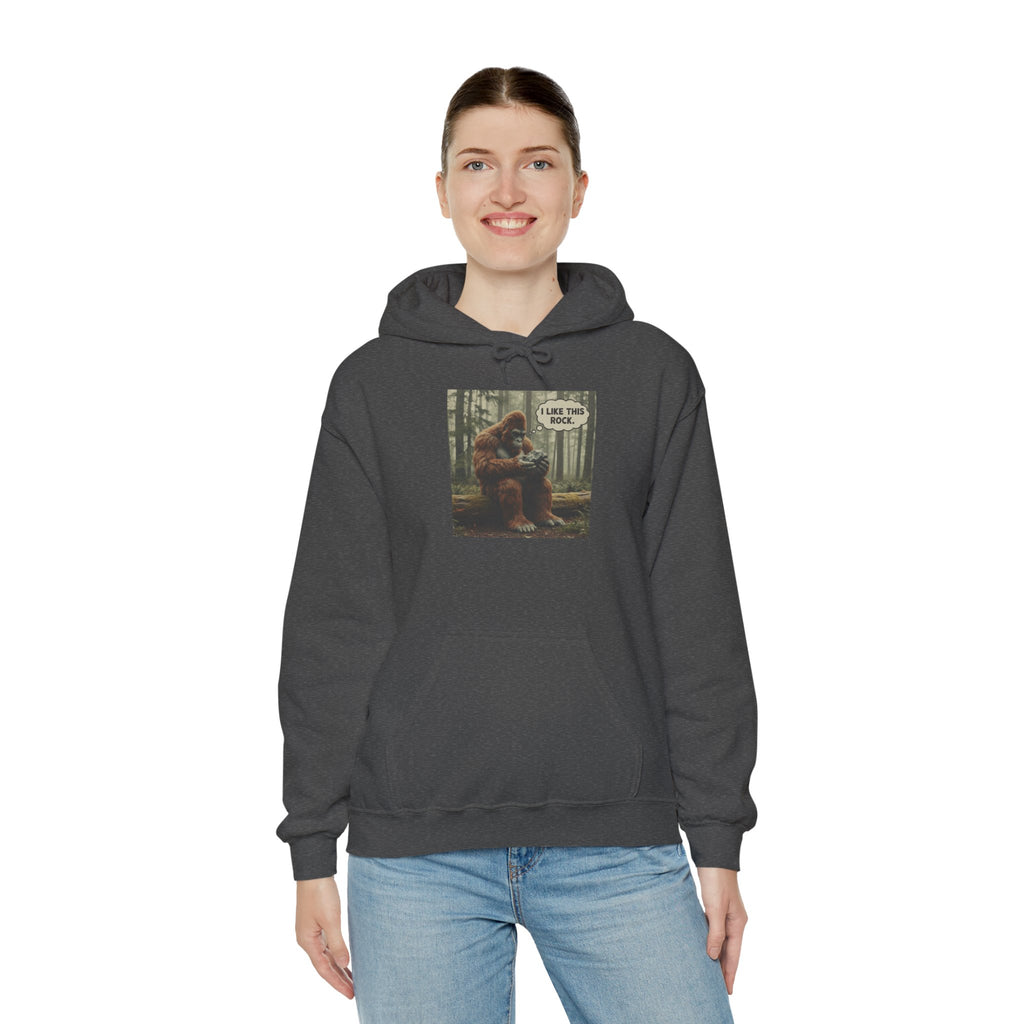 Sweatshirt Hoodie: Bigfoot - I Like This Rock