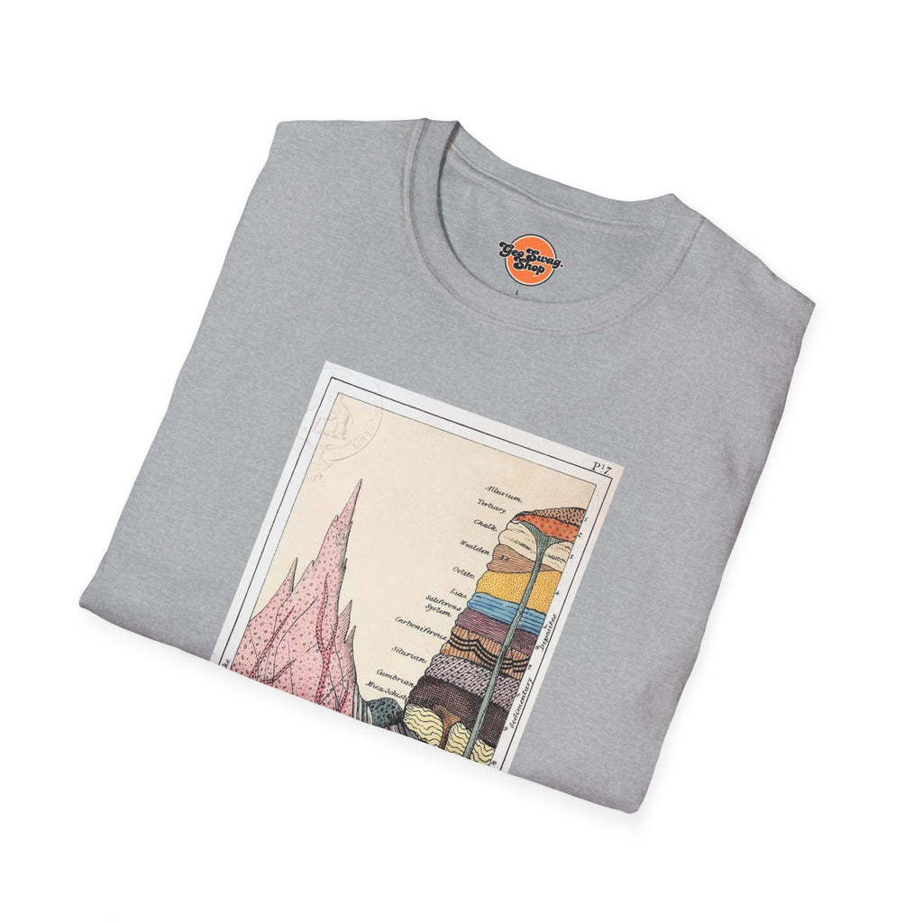 Graphic Tee: Historic Collections - Gideon Mantell Geologic Strata 1838