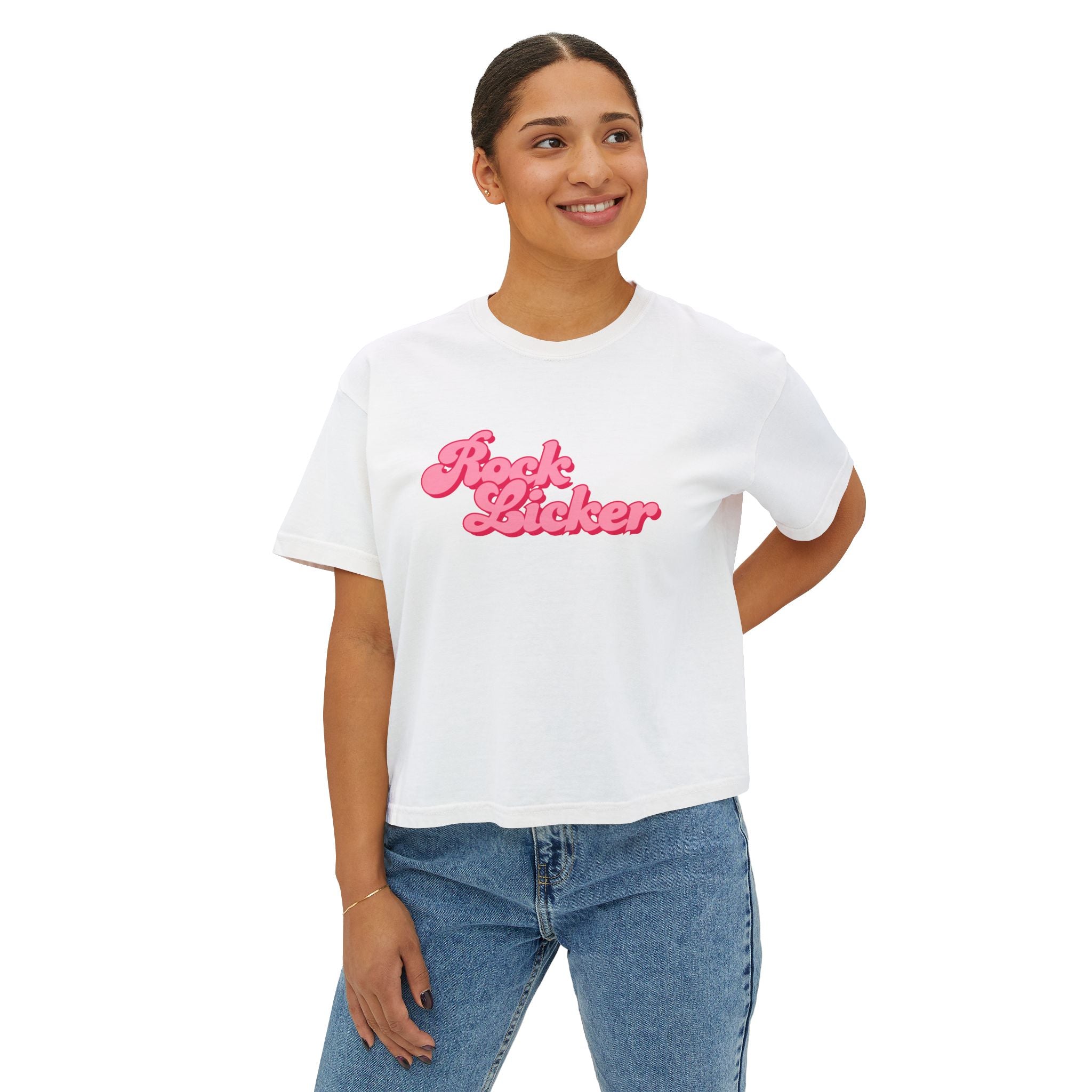 Butter Women's Geology T-Shirt -  Rock Licker Pink Text