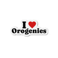 Magnet: I Love Orogenies Die-Cut Magnet