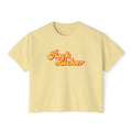 Peachy Women's Geology T-Shirt -  Rock Licker Yellow Text