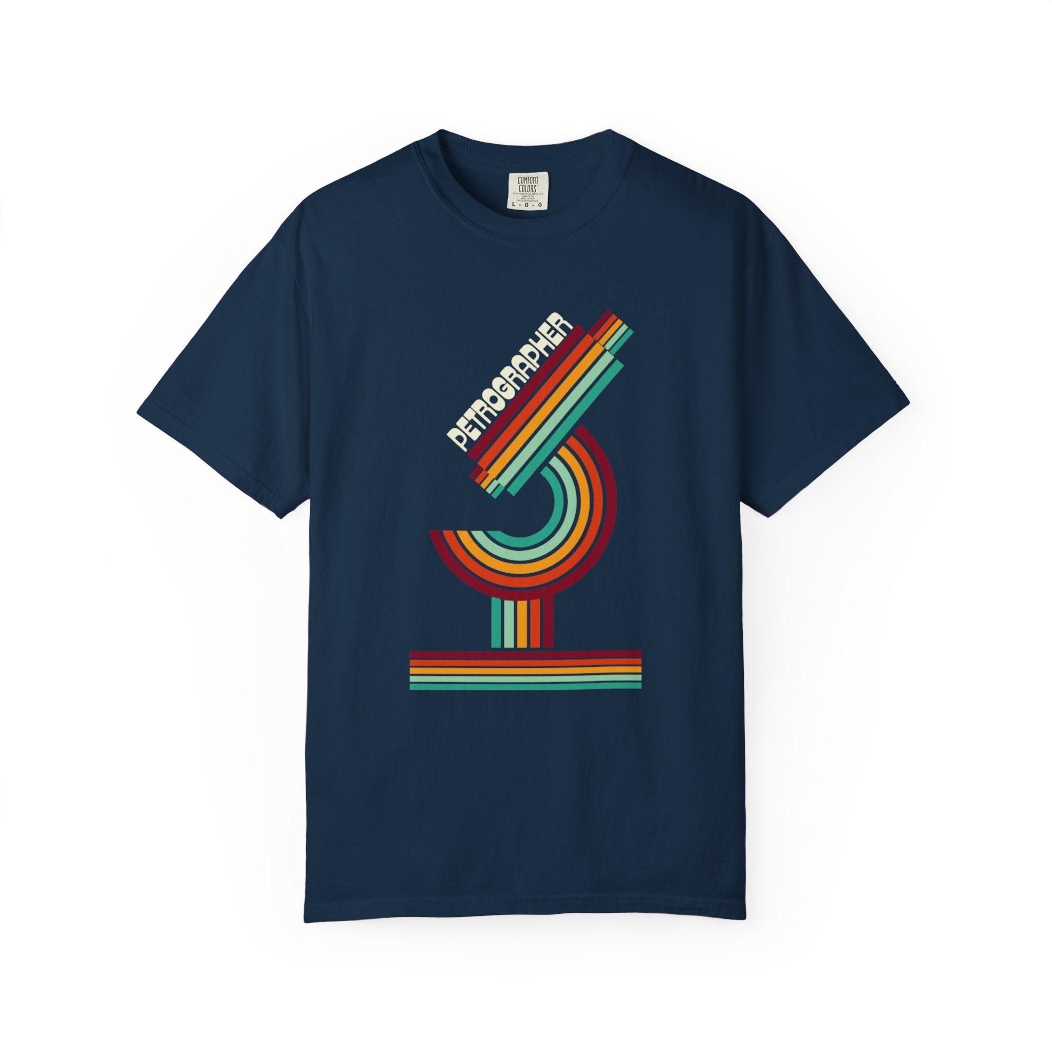 Black Funny Geology T-Shirt: Discipline - Petrographer