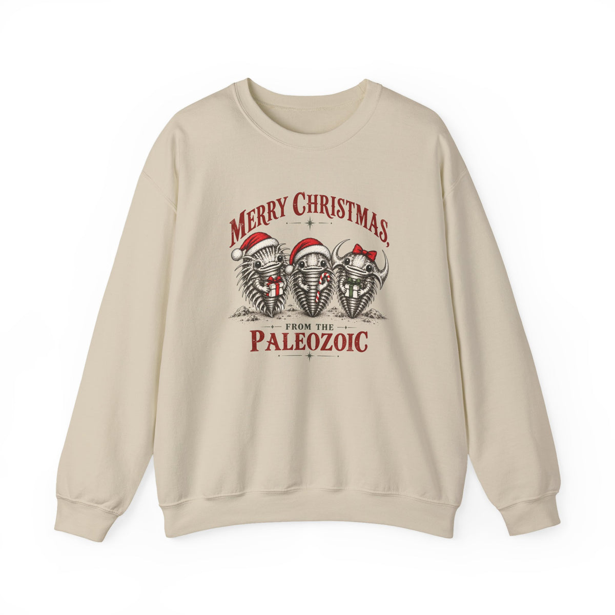 Geology Holiday Sweatshirt Crewneck: Merry Christmas From the Paleozoic