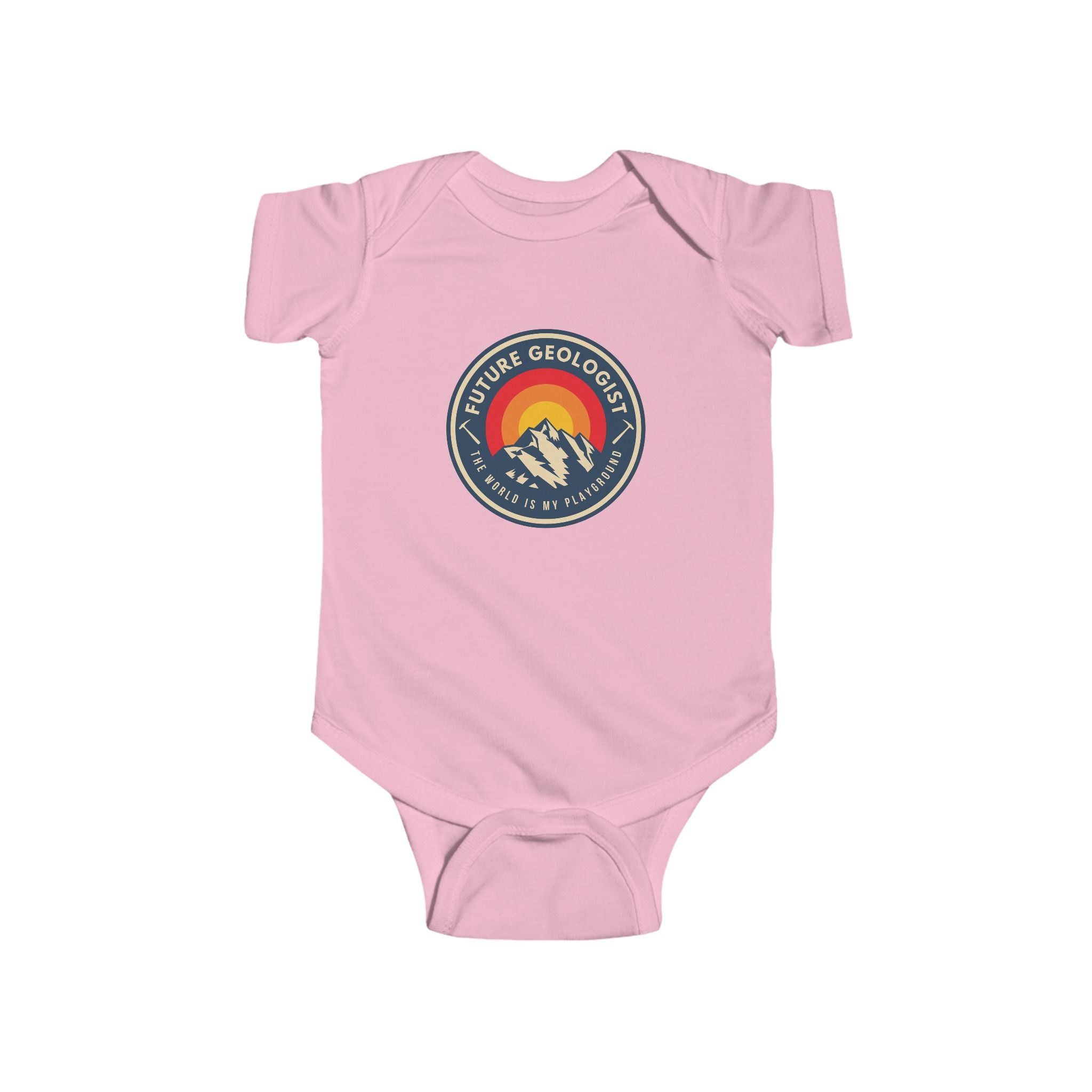 Heather Baby Geology Onesie: I Love Rocks  — Infant Onesie Bodysuit