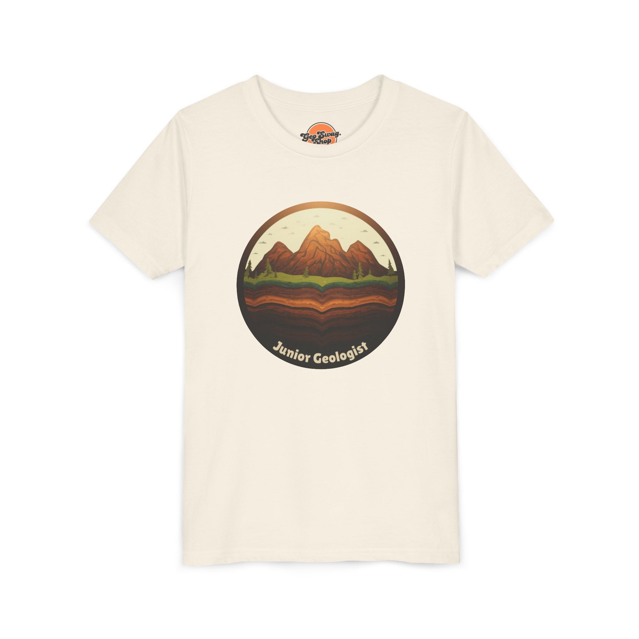 White Youth Geology T-Shirt: Junior Geologist