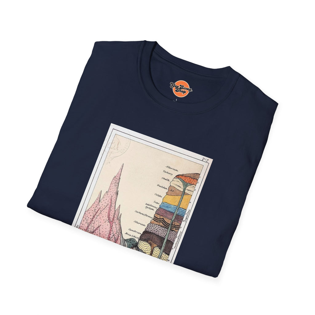 Graphic Tee: Historic Collections - Gideon Mantell Geologic Strata 1838