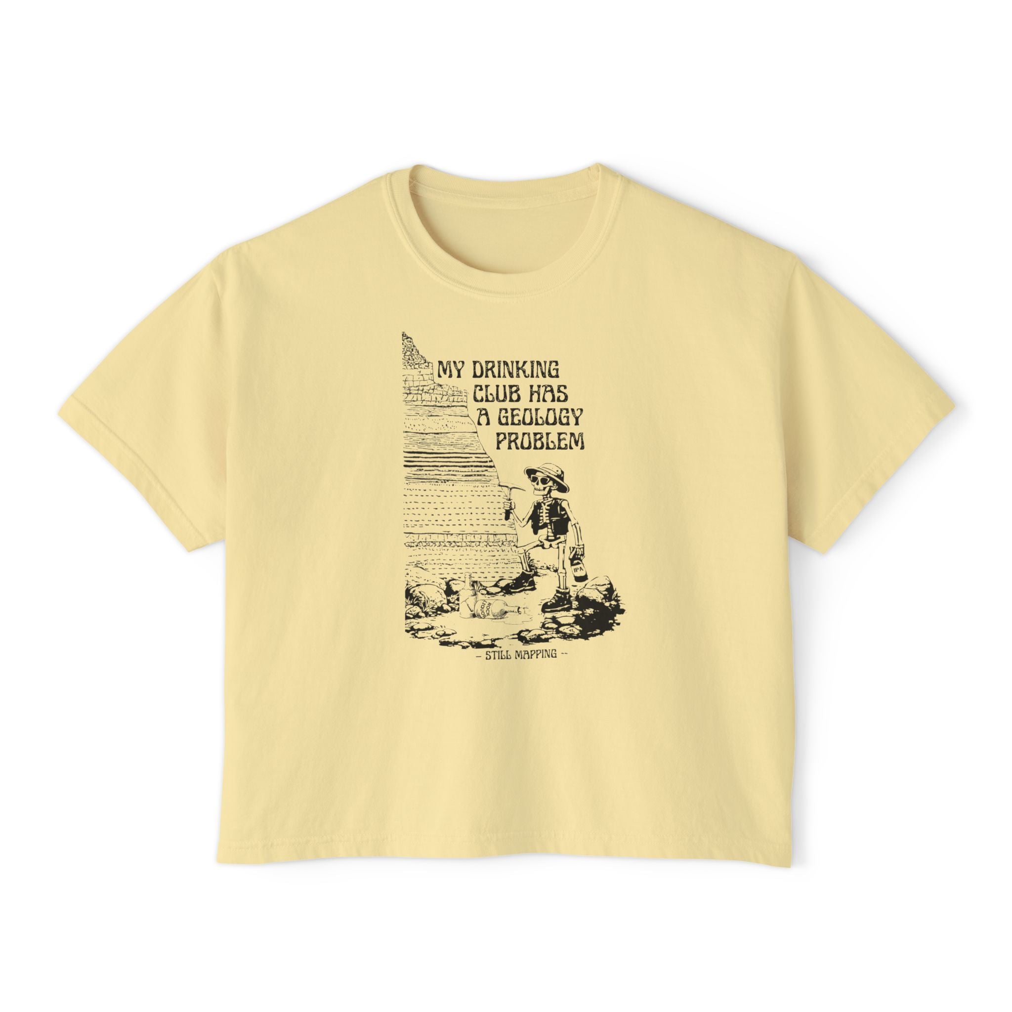 Boxy Tee: My Drinking Club Has a Geology Problem