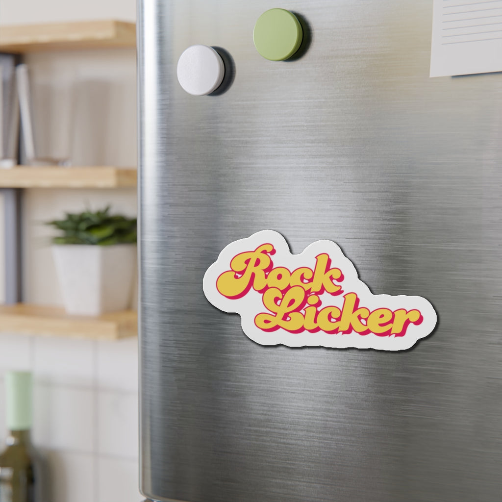 Magnet: Rock Licker Die-Cut Yellow