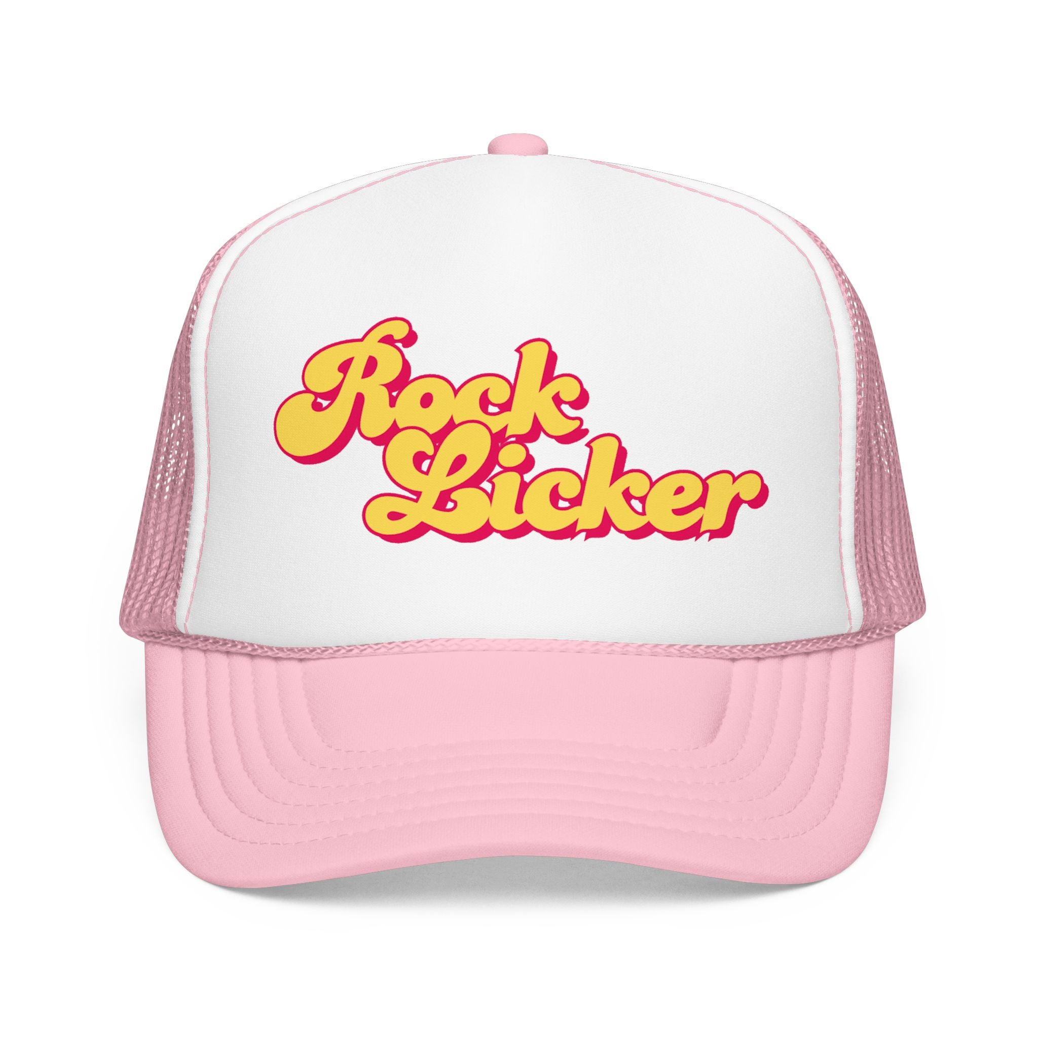 Trucker Hat: Rock Licker (yellow text)