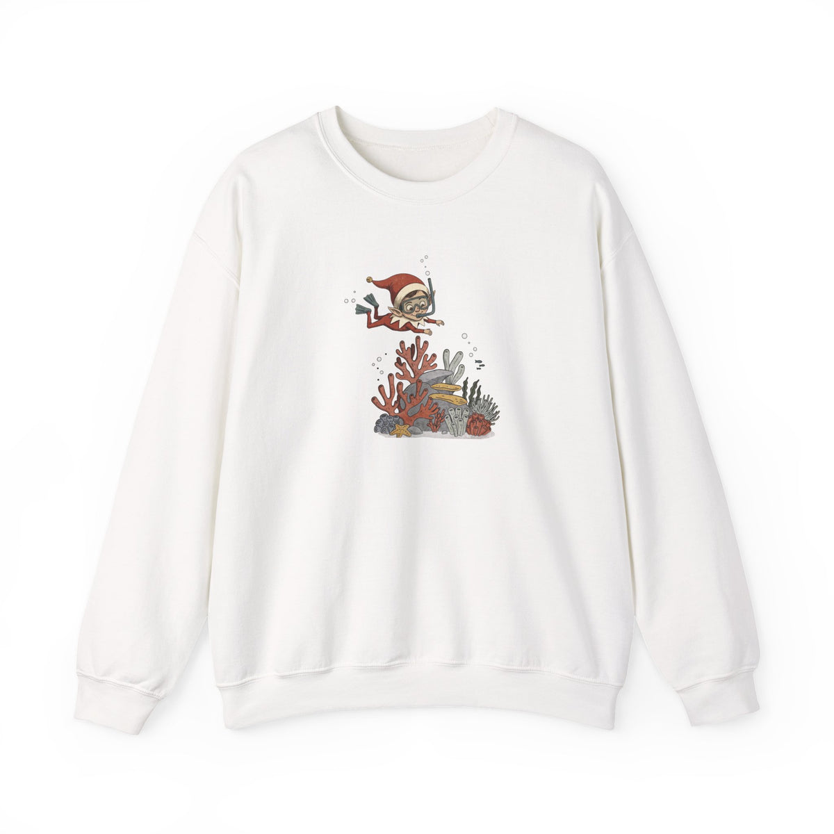 Geology Holiday Sweatshirt Crewneck: Elf on a Carbonate Shelf