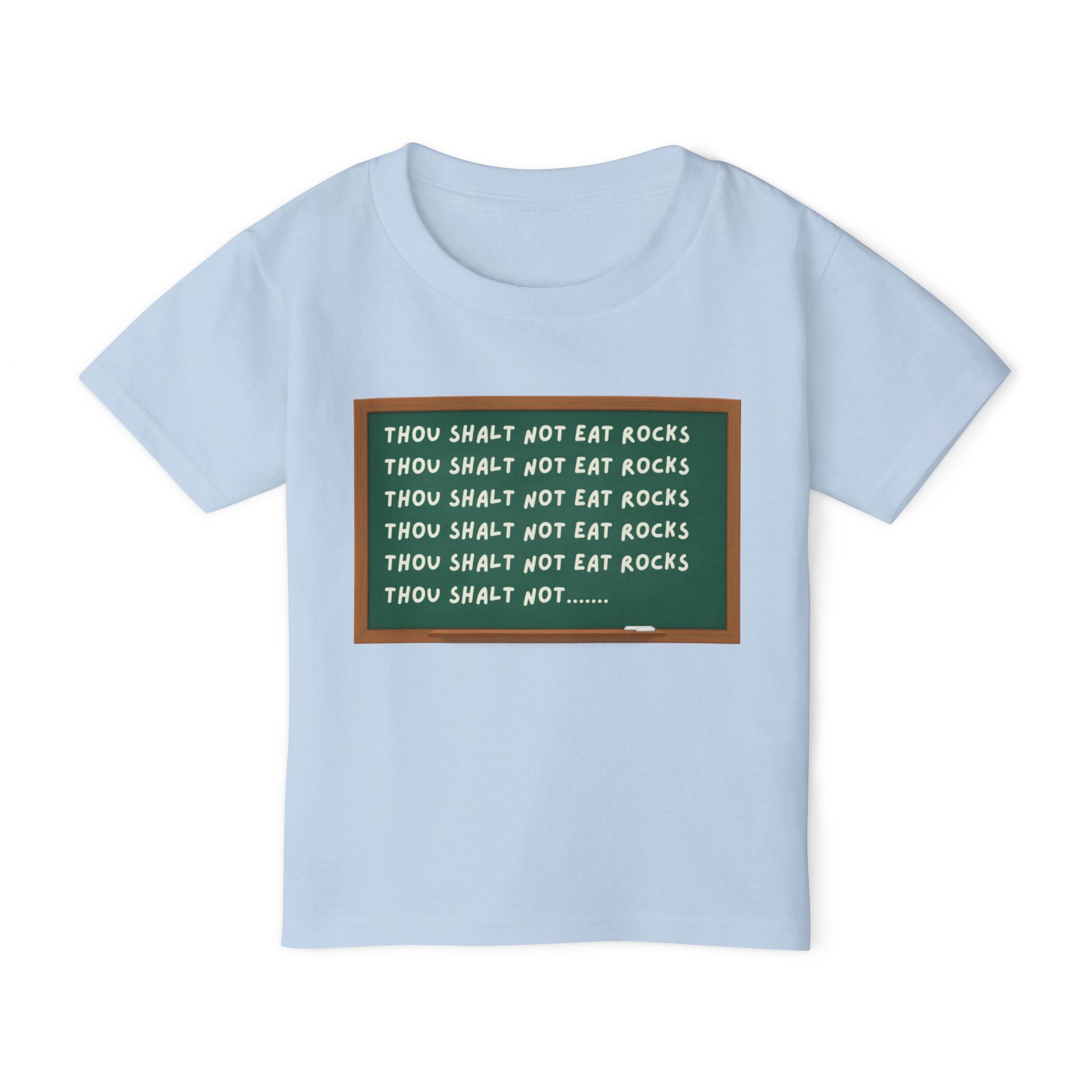 Toddler Tee: Thou Shalt Not Eat Rocks