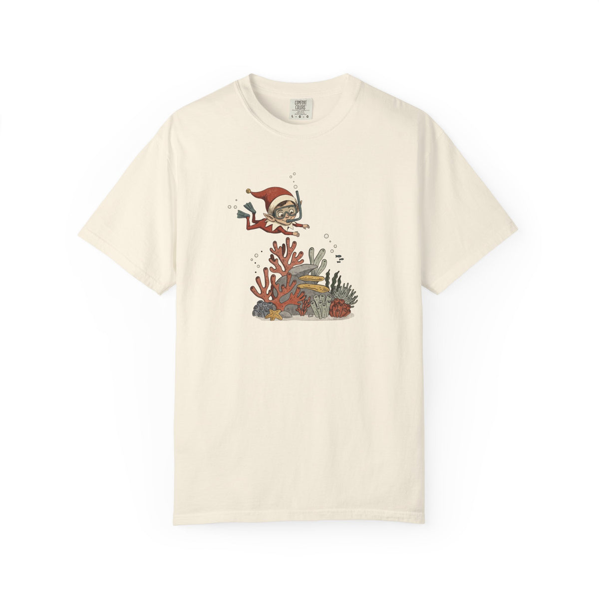 Geology Holiday T-Shirt: Elf on a Carbonate Shelf