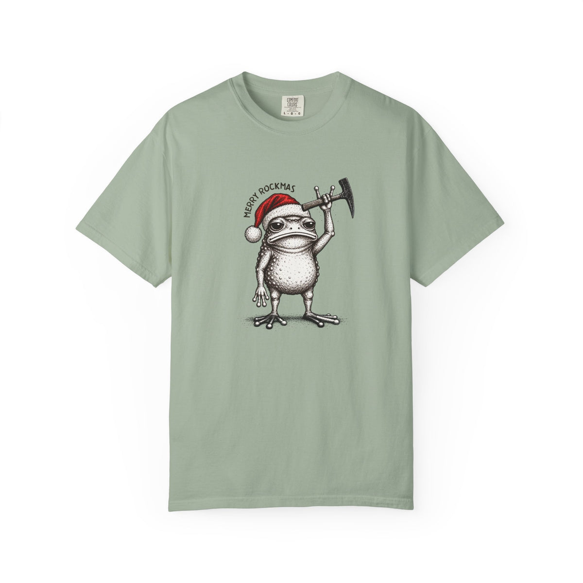 Geology Holiday T-Shirt: Merry Rockmas Frog