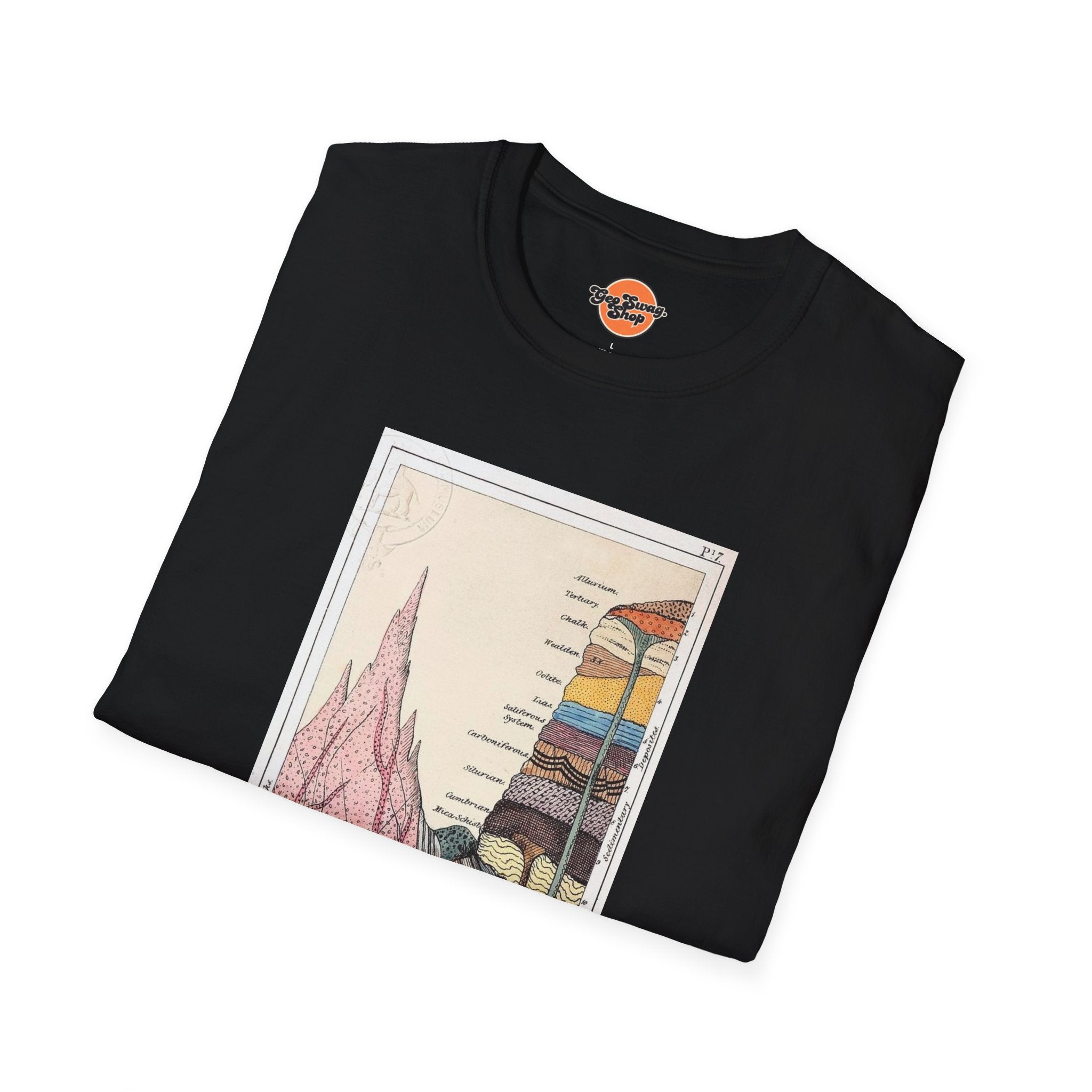 Graphic Tee: Historic Collections - Gideon Mantell Geologic Strata 1838