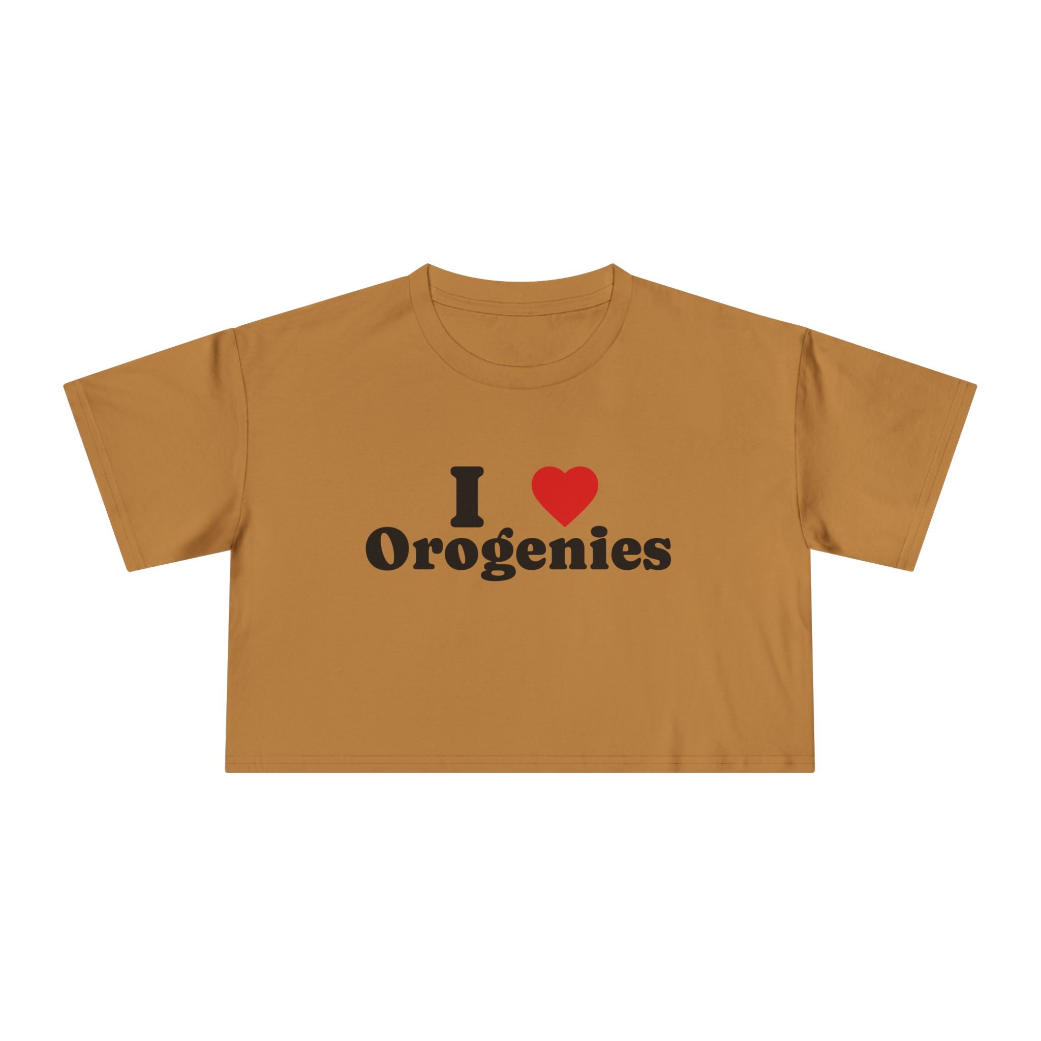 Crop Tee: I Love Orogenies