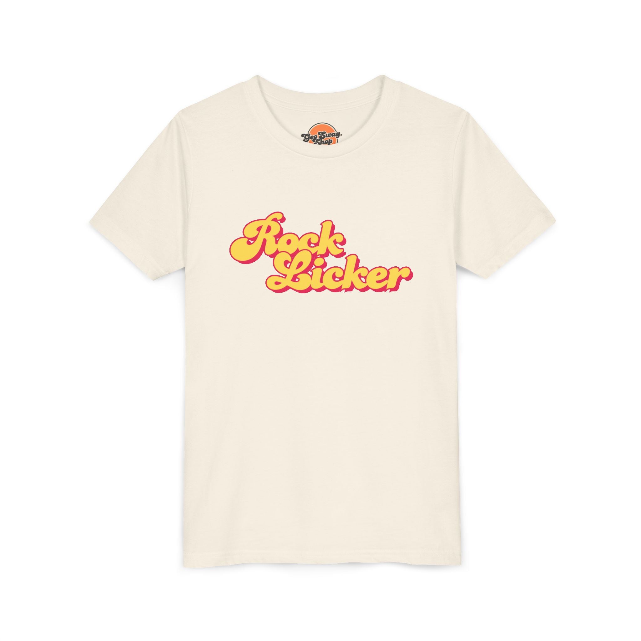 Athletic Heather Toddler Geology T-Shirt: Lil Rock Licker Multicolored Text