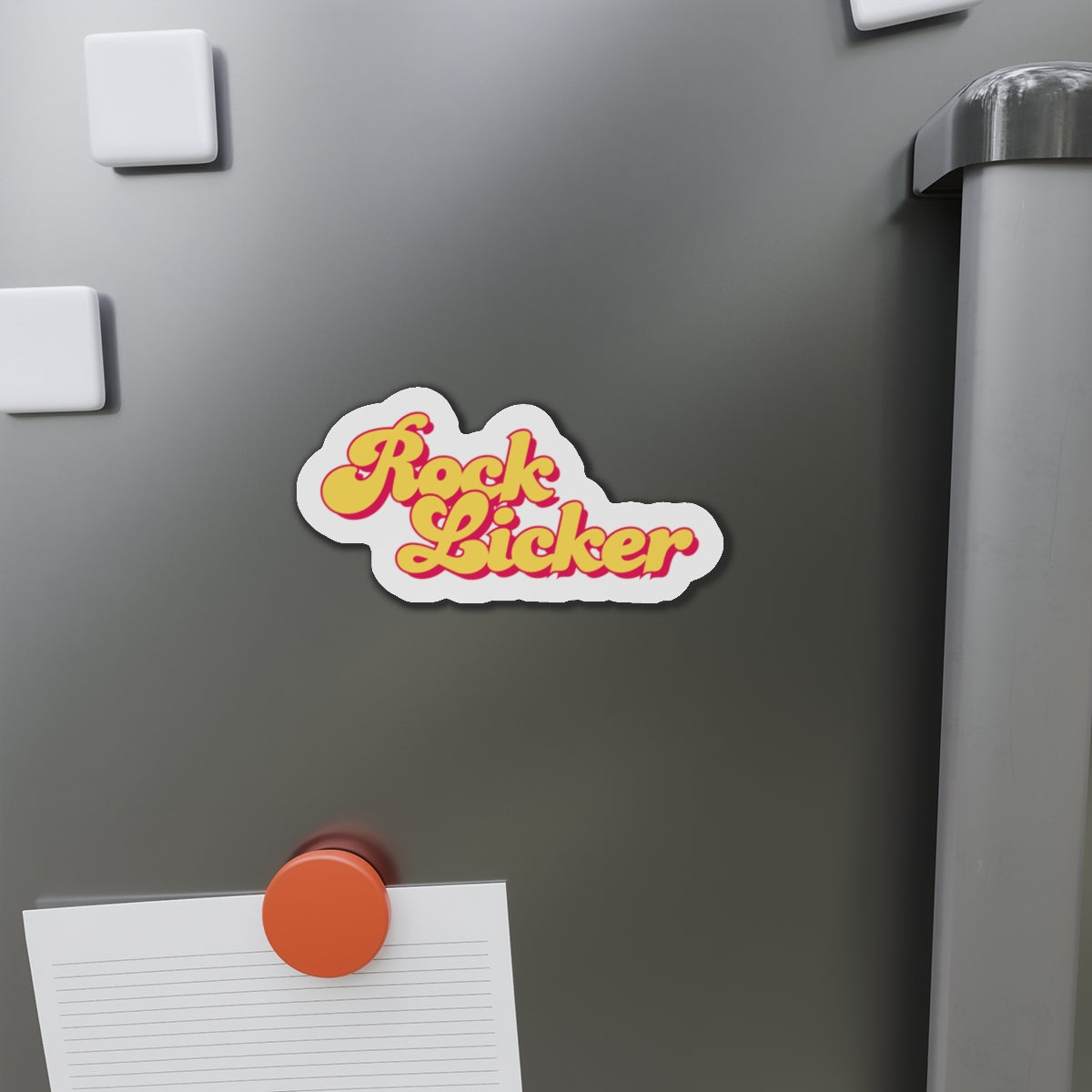 Magnet: Rock Licker Die-Cut Yellow