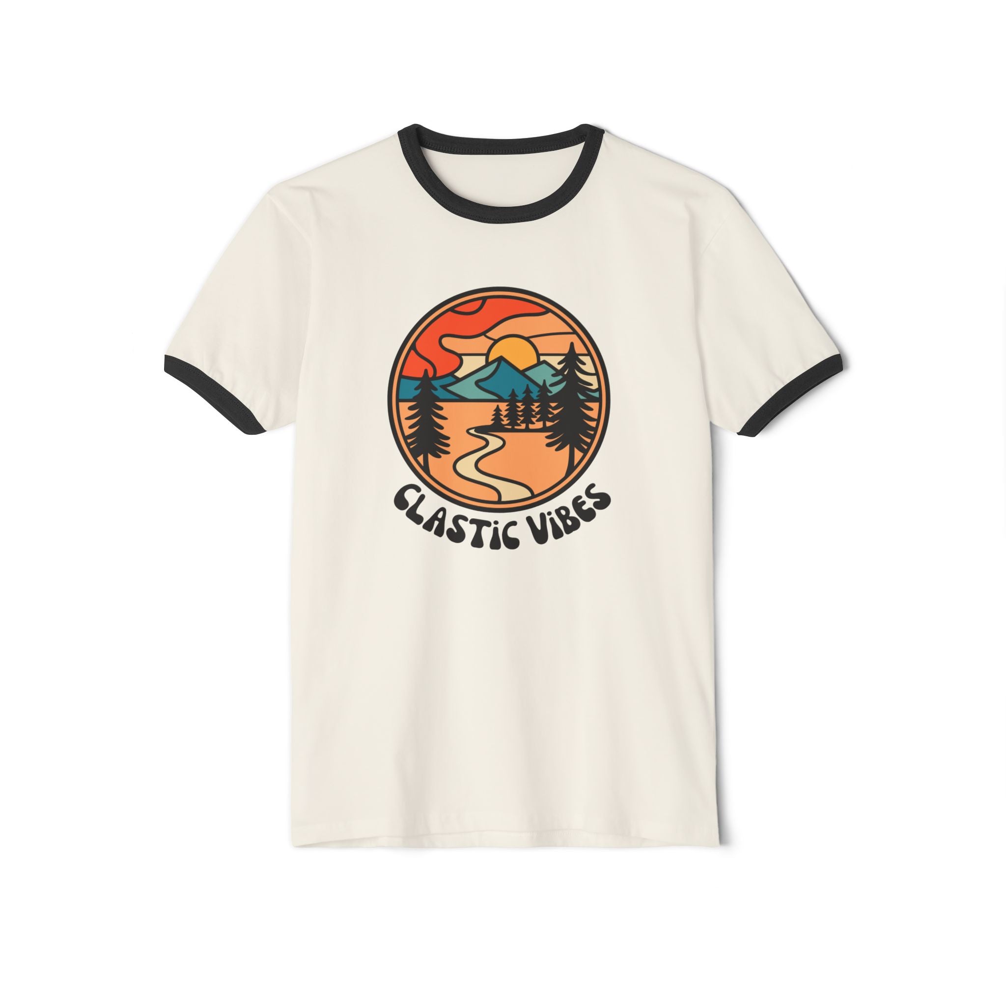 Heather Grey/Black Funny Geology Ringer T-Shirt: Clastics Vibes