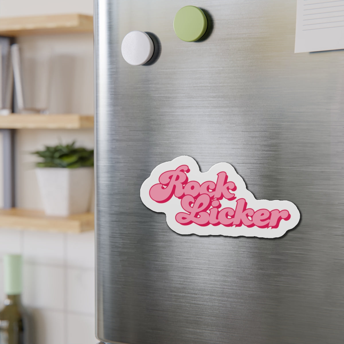 Magnet: Rock Licker Die-Cut Pink
