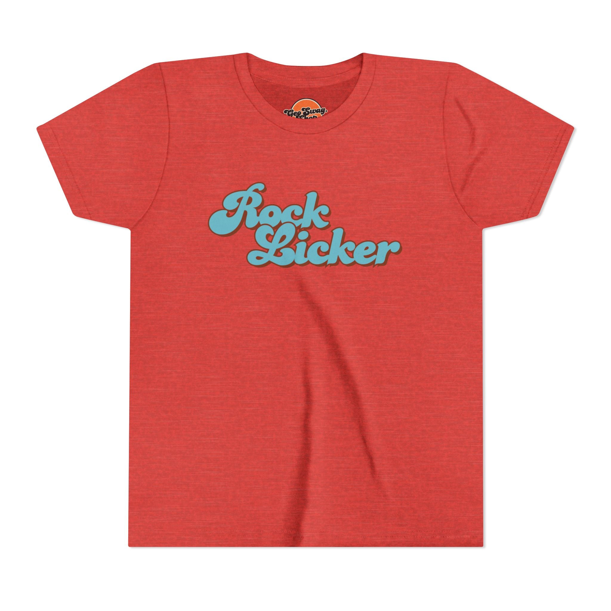 Youth Tee: Rock Licker Blue Text