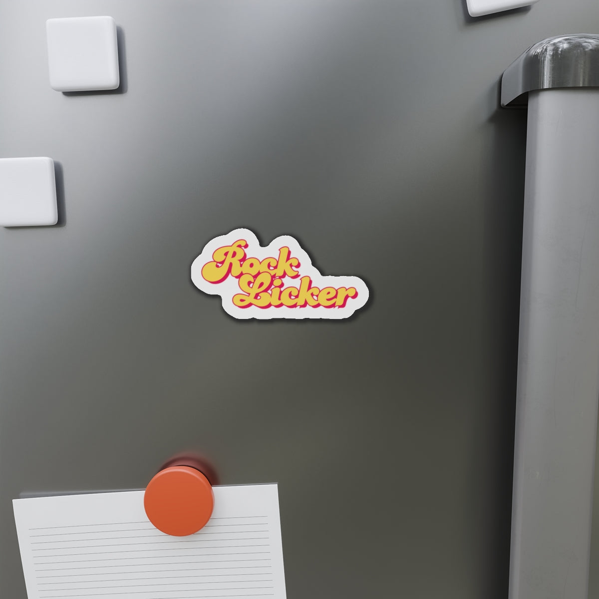 Magnet: Rock Licker Die-Cut Yellow