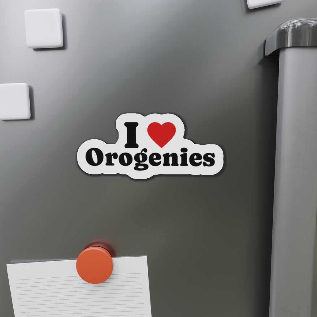 Magnet: I Love Orogenies Die-Cut Magnet