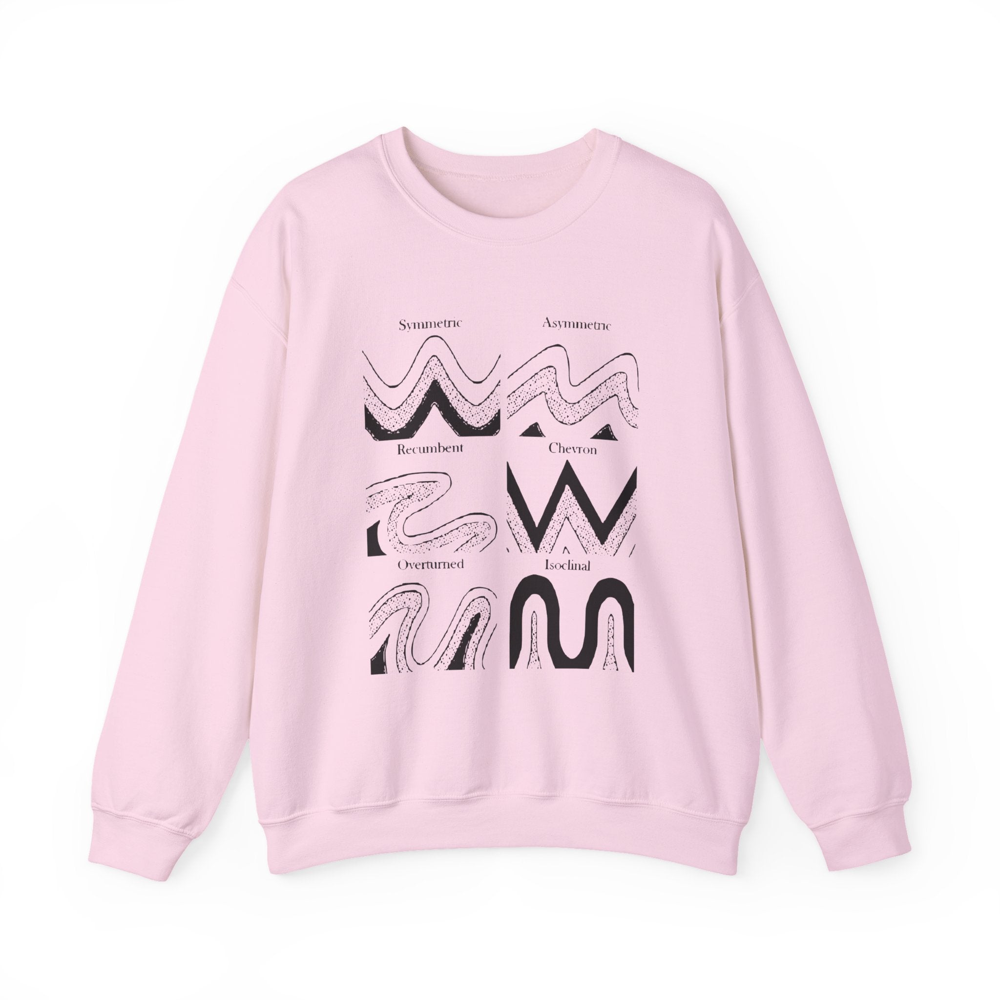 Sweatshirt Crewneck: Fold Types