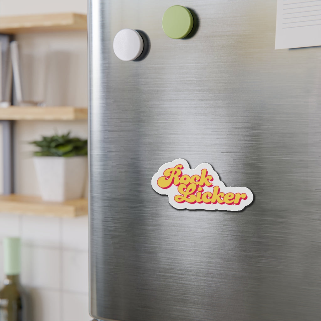 Magnet: Rock Licker Die-Cut Yellow