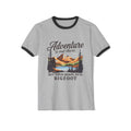 Natural/Black Funny Geology Ringer T-Shirt: Adventure is out there, but then again, so is Bigfoot