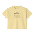 Boxy Geology T-Shirt: Geoliday