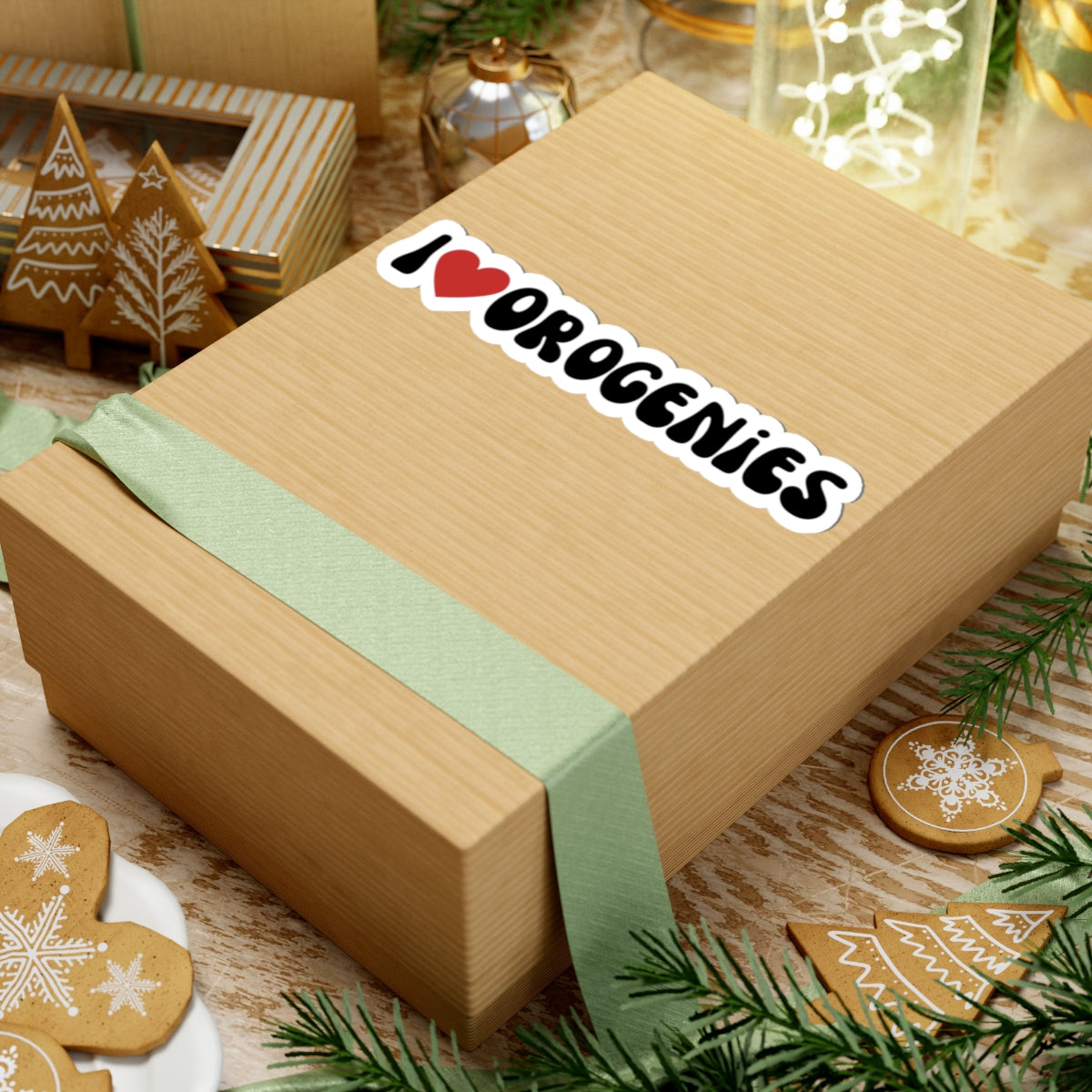 Sticker: I Love Orogenies Kiss-Cut Sticker