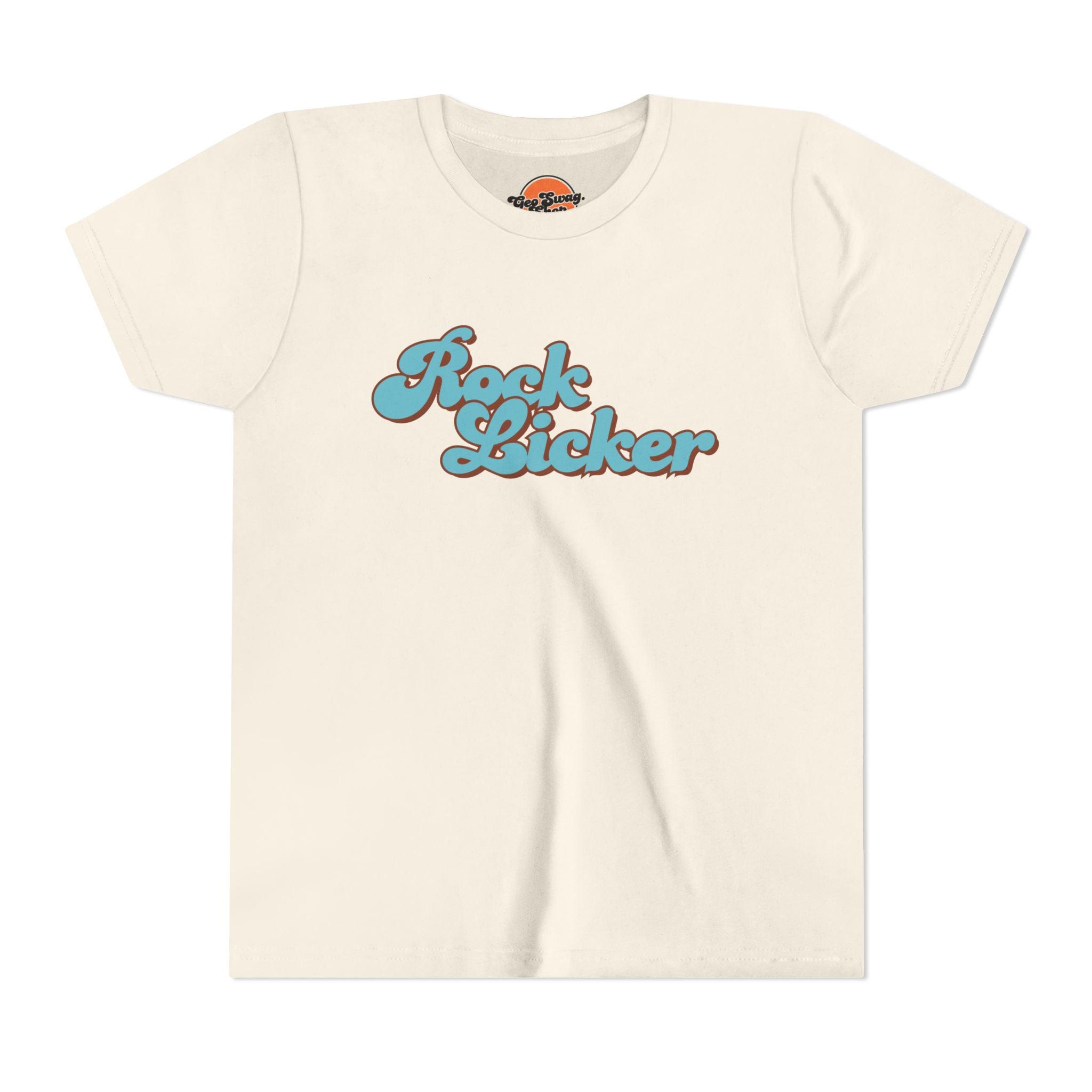 Youth Tee: Rock Licker Blue Text