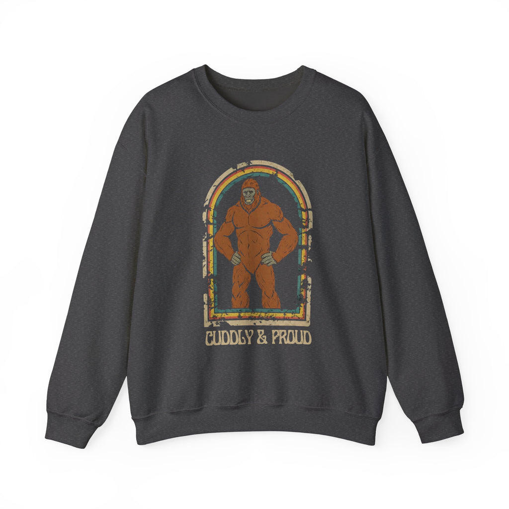 Sweatshirt Crewneck: Bigfoot - Cuddly & Proud