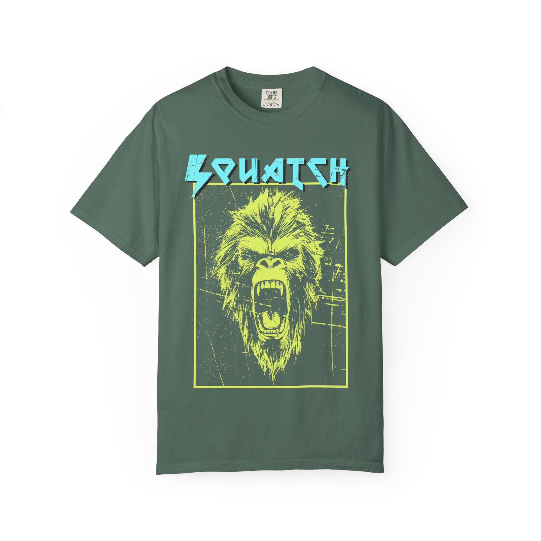 Blue Spruce Funny Geology T-Shirt: Squatch Scream