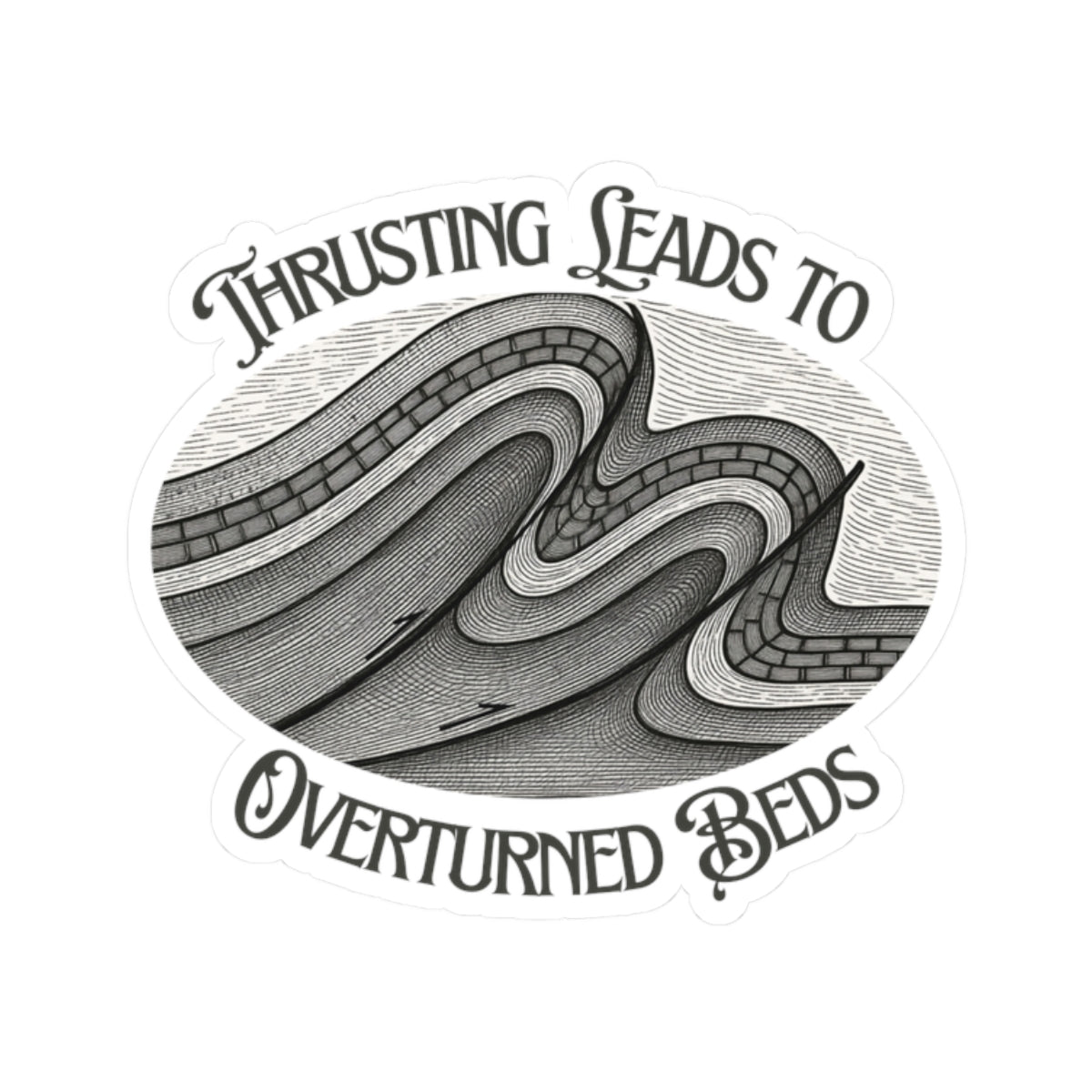 Sticker: Thrusting Leads to Overturned Beds
